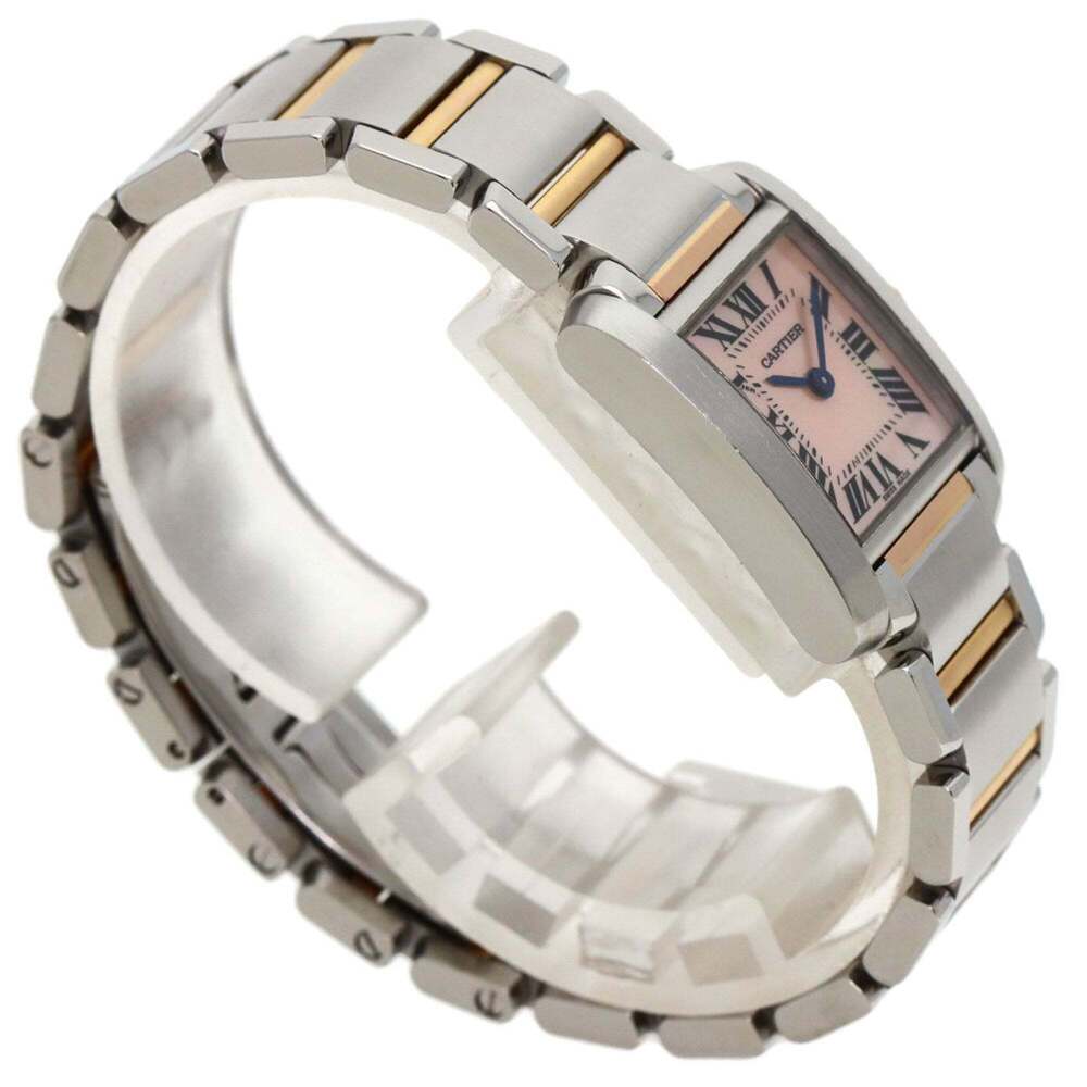 Cartier W51027Q4 Tank Francaise SM Watch Stainless Steel SSxK18PG Ladies CARTIER - Picture 2 of 11
